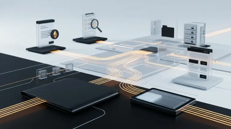 Abstract blockchain securities ledger and secure transfer-agent infrastructure with orange regulatory data lines