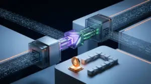 Solana blockchain upgrade contrasted with an emerging crypto presale token in a dark editorial finance scene