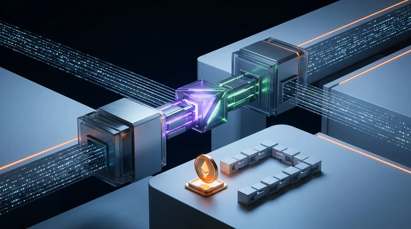 Solana blockchain upgrade contrasted with an emerging crypto presale token in a dark editorial finance scene