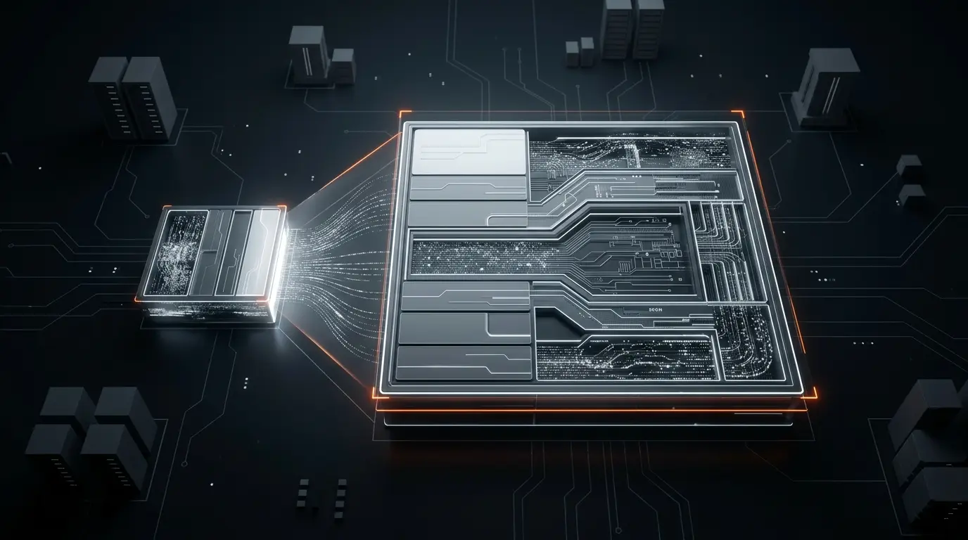 Abstract Solana transaction data packet expanding within a blockchain network