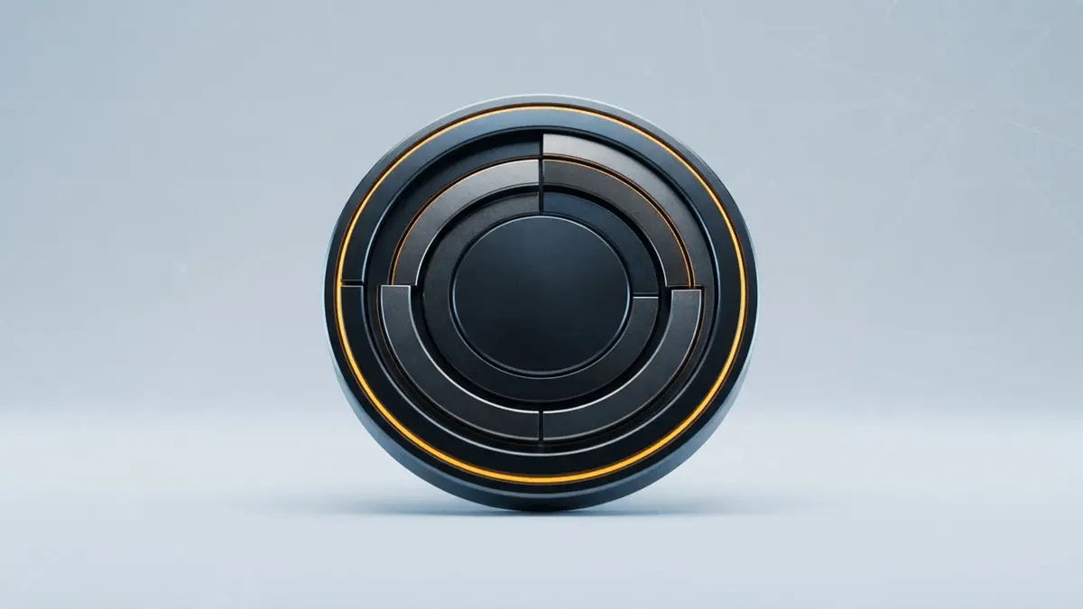 Abstract digital token representing BlackRock-designed investment portfolios moving onchain